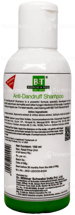 Boericke & Tafel Anti Dandruff Shampoo 150Ml